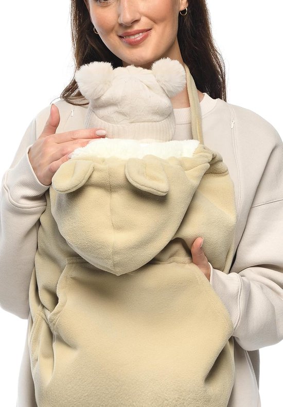 Universele Babydrager Hoes - Voetenzak voor Draagzak & Draagdoek - Beige/Wit van Universele — afbeelding 2