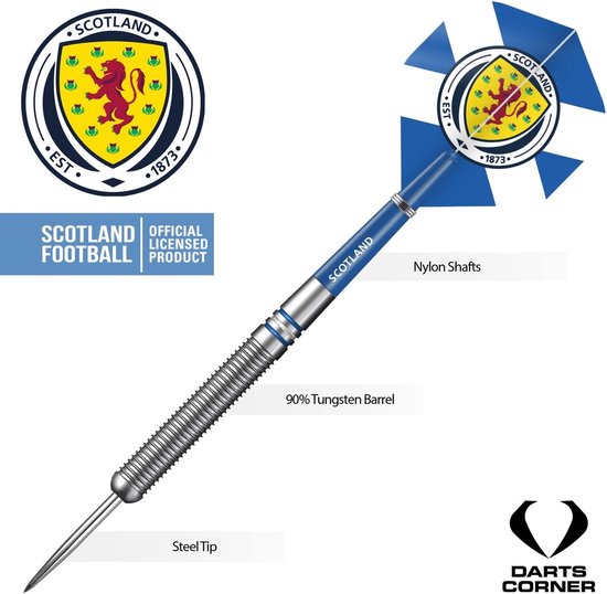 Officieel gelicentieerd Darts Schotland St Andrews Cross - Steel Tip 90% Tungsten Dart - 24g - Kwaliteitsdarts - D1402 van Mission Darts — afbeelding 3