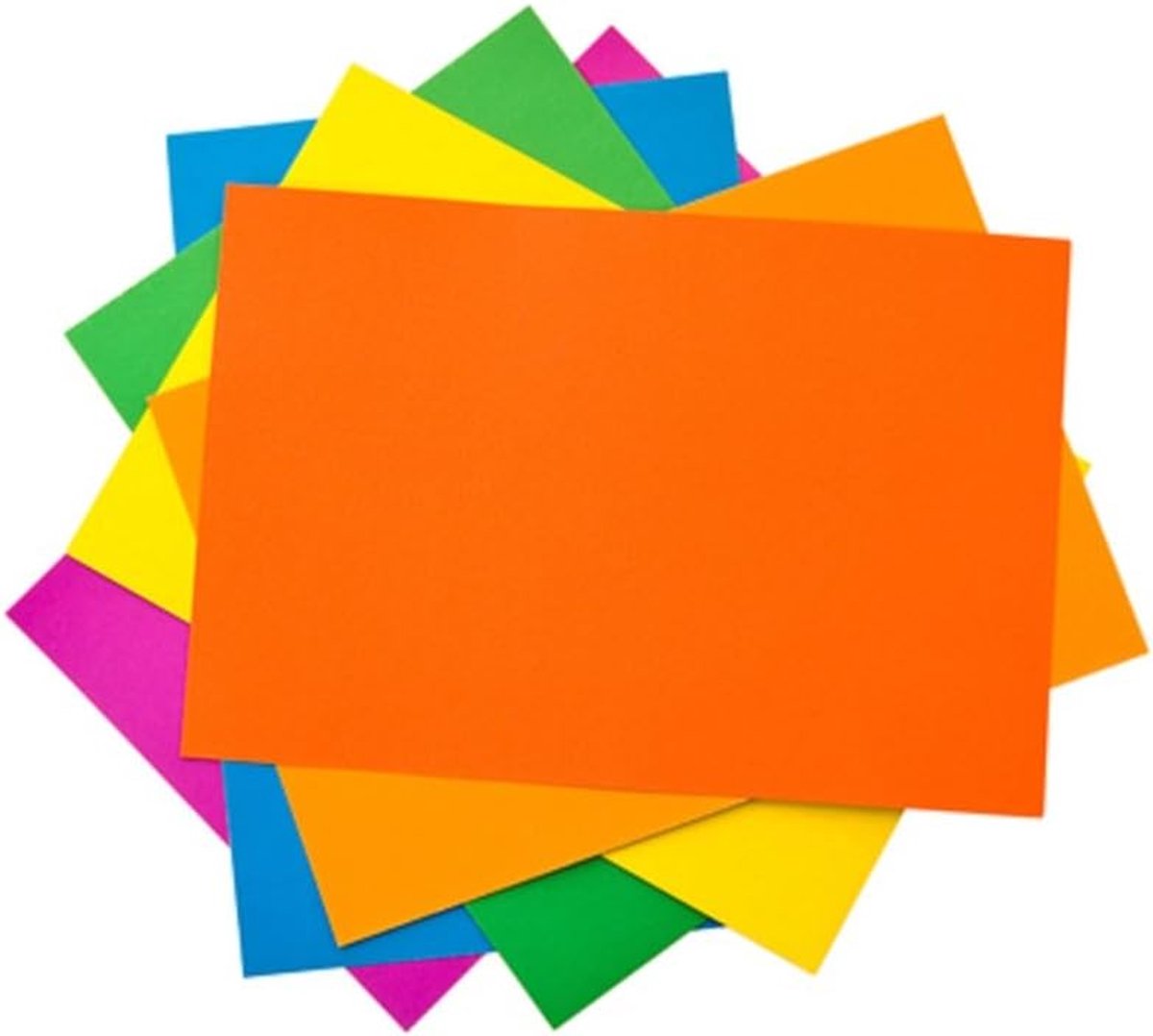 A3 Gekleurd Karton 220g/m² - Pak van 25 Vellen Assortiment Heldere Kleuren