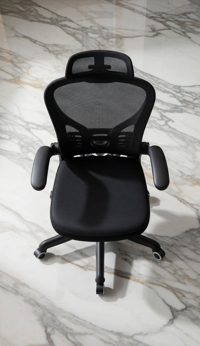 Ergonomische Premium Netstoel Executive Comfort | Casa Serena – Bureaustoel met Lendensteun, Vertelbare Hoofdsteun, Royaal Zitkussen – Ideaal voor Kantoor en Thuis-Casa Serena – Afmetingen op aanvr...