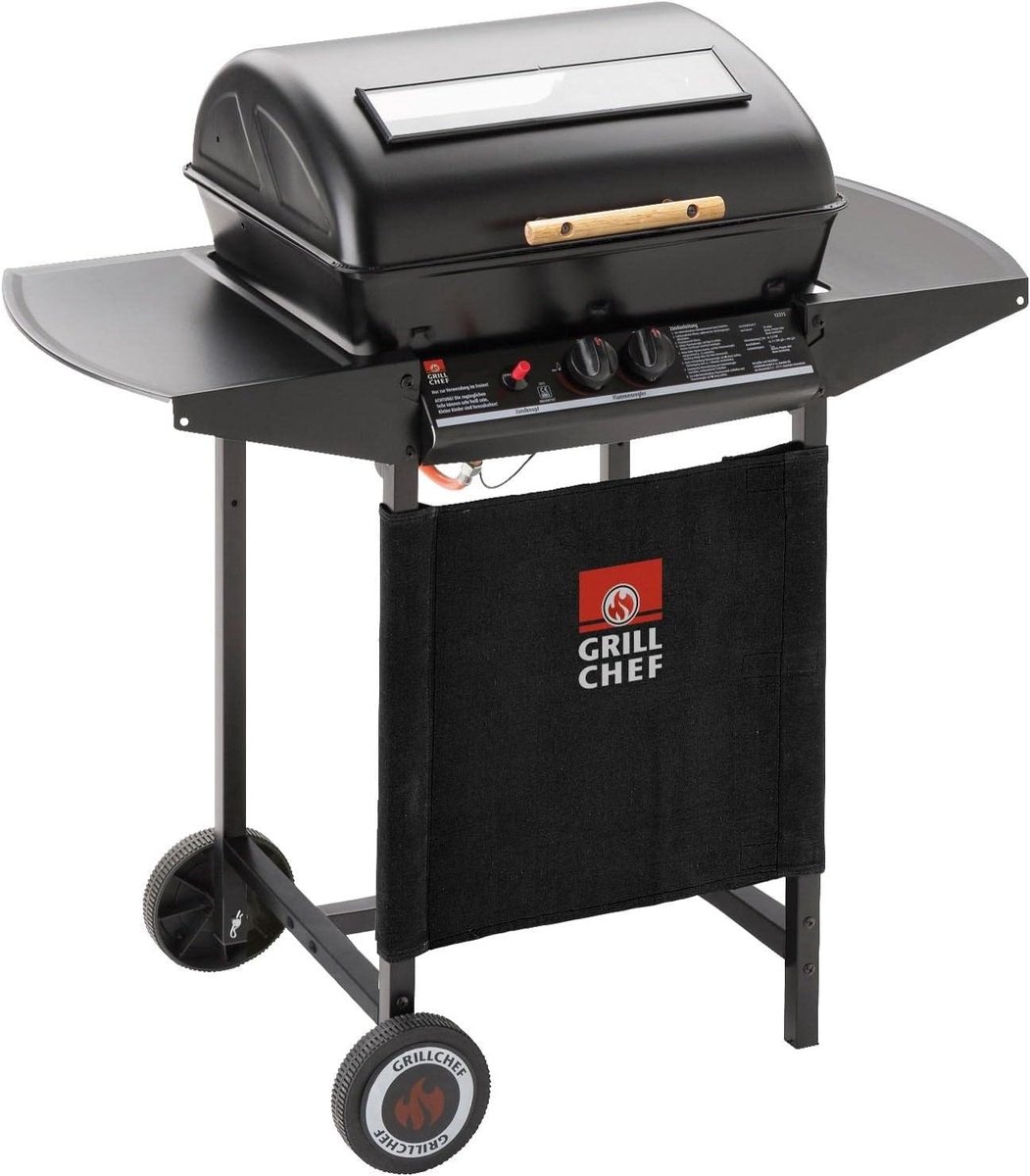Compacte Gasbarbecue met Dubbele Brander voor 8 Personen - Eenvoudig Reinigen
