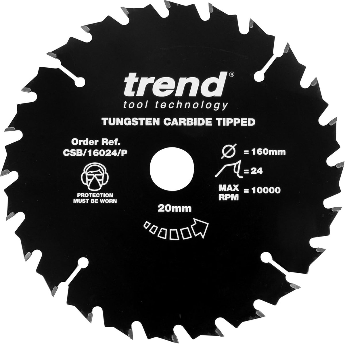 TCT Zaagblad Non-Stick PTFE Gecoat 160mm met 24 Tanden voor Precisie Werk