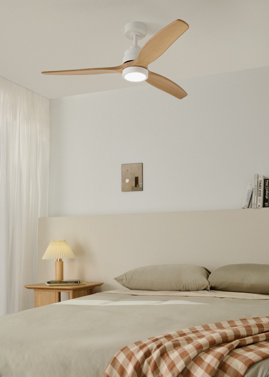 CREATE - Stille plafondventilator van 40 W met technische ABS-bladen, verkrijgbaar in verschillende maten - M - Met licht - WIFI - WIND STYLANCE – foto 4