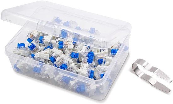 Toetsenbord Schakelaars - Vervangbare Keys - Mechanisch Gaming - 3-pins RGB - 65 Stuks - Blauw van Merkloos — afbeelding 2