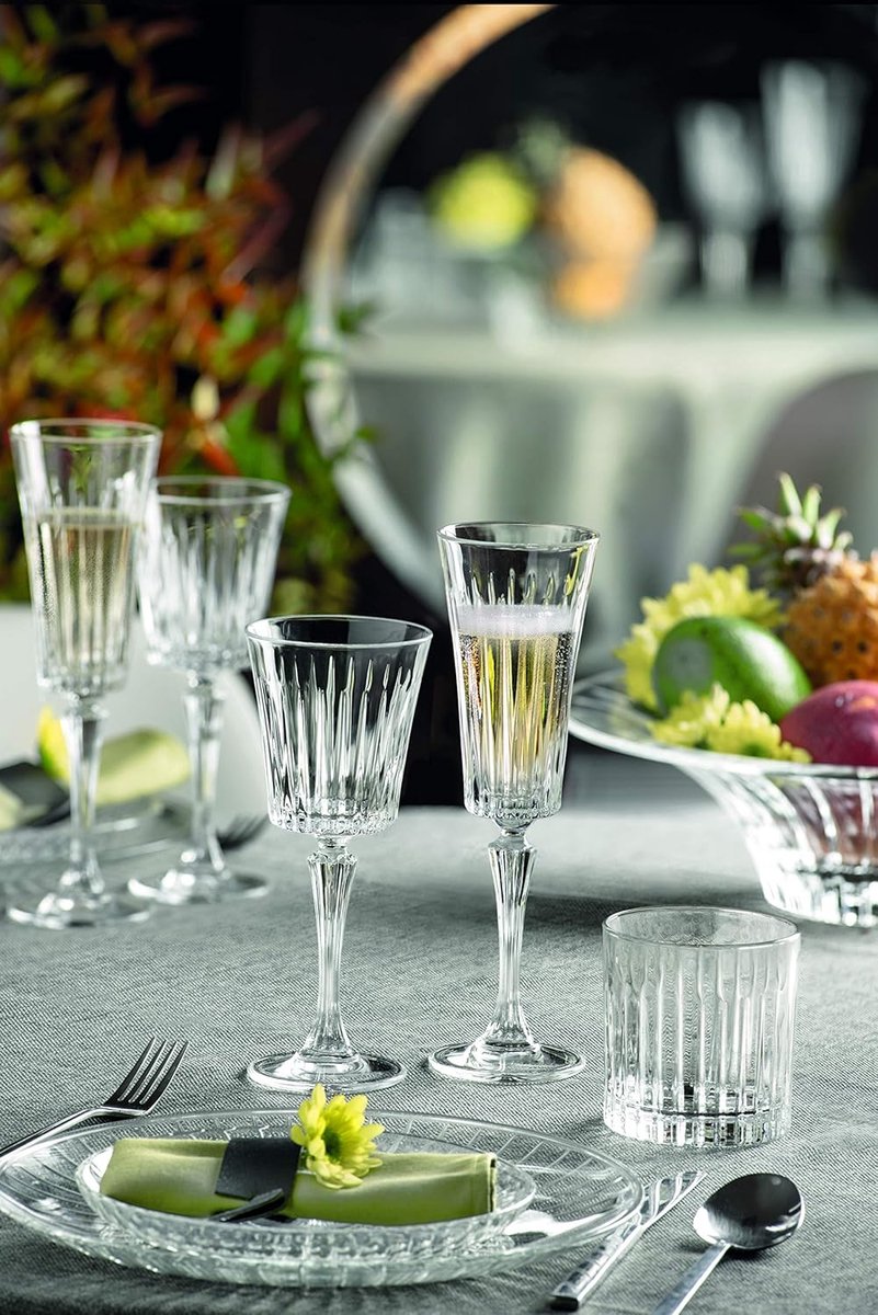 Luxe Set van 6 Kristallen Whiskyglazen (Tumblers) - Ouderwets Model - 31cl