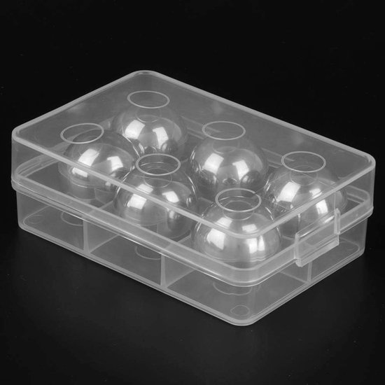 Roestvrij Staal IJsballen - Metalen Ijsblokjes - Dranken Koelen - Herbruikbaar & Vaatwasserbestendig - Diameter 254 mm - Zilver — afbeelding 2