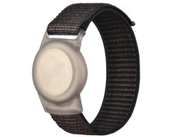 Go Go Gadget - Tracker Polsband - Armband - Geschikt voor Airtag - Voor kinderen - Tracker accessoire - 17cm - Zwart