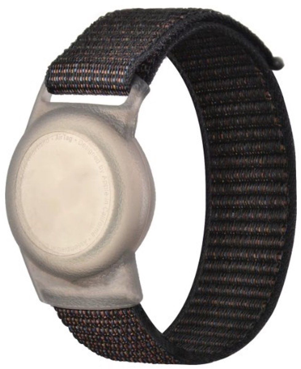 Go Go Gadget - Tracker Polsband - Armband - Geschikt voor Airtag - Voor kinderen - Tracker accessoire - 17cm - Zwart