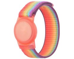 Go Go Gadget - Tracker Polsband - Armband - Geschikt voor Airtag - Voor kinderen - Tracker accessoire - 17cm - Regenboog
