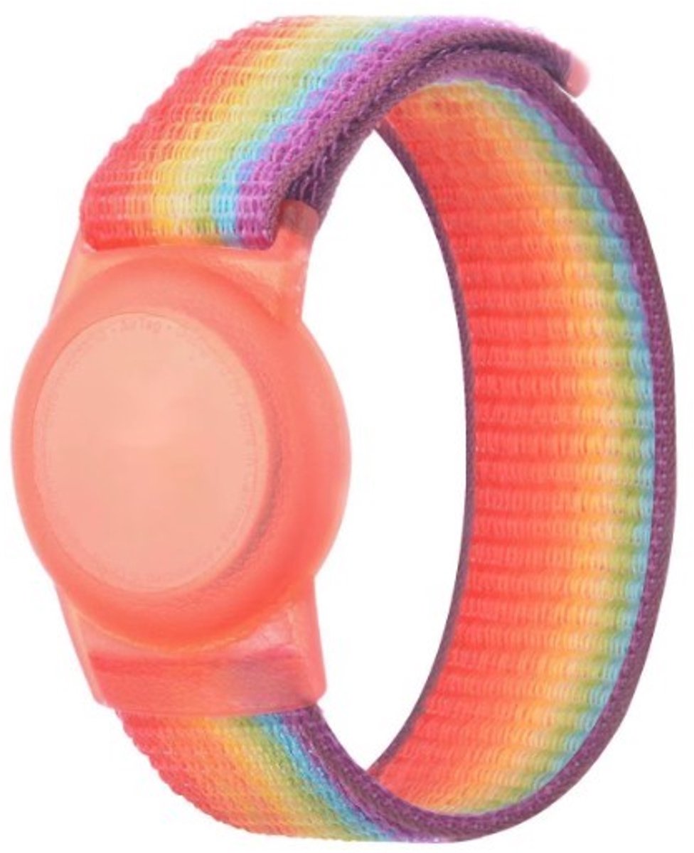 Go Go Gadget - Tracker Polsband - Armband - Geschikt voor Airtag - Voor kinderen - Tracker accessoire - 17cm - Regenboog