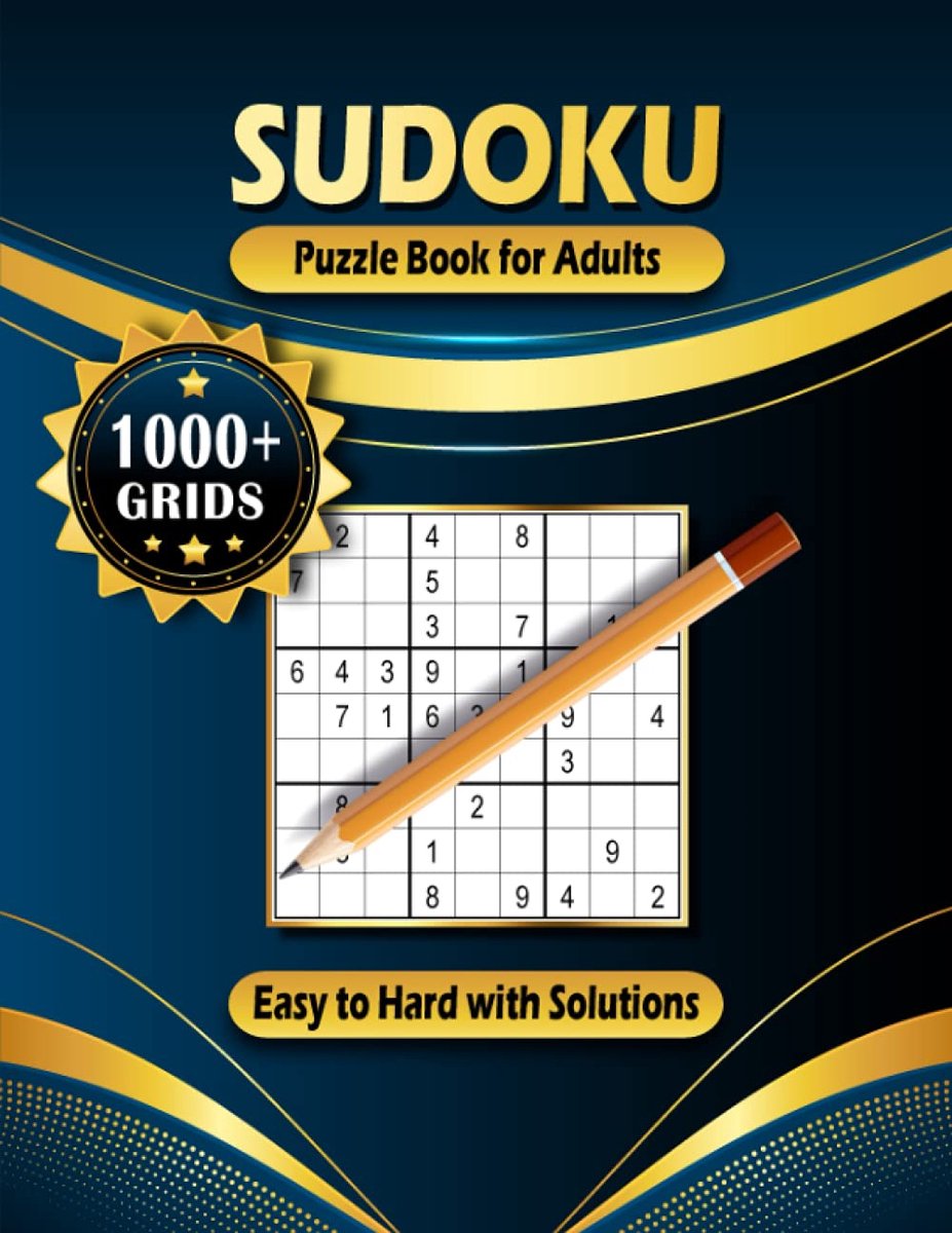 Sudoku Puzzelboek - Hersenkrakers - Mentale Training - Meer dan 1000 Puzzels - 21x28 cm