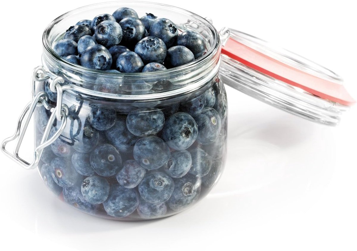 Weckpot met Flip-Top Sluiting 600 ml - Luchtdichte Bewaarbus voor Keuken