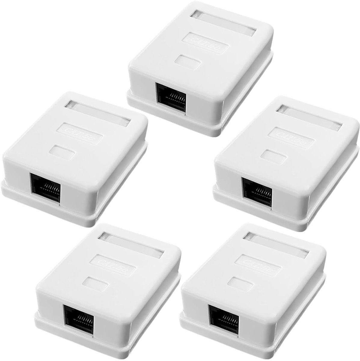 Netwerk Doos - Ethernet Aansluiting - Internet Installatie - Afgeschermde 10 Gbit/s - 1 Poort - Wit