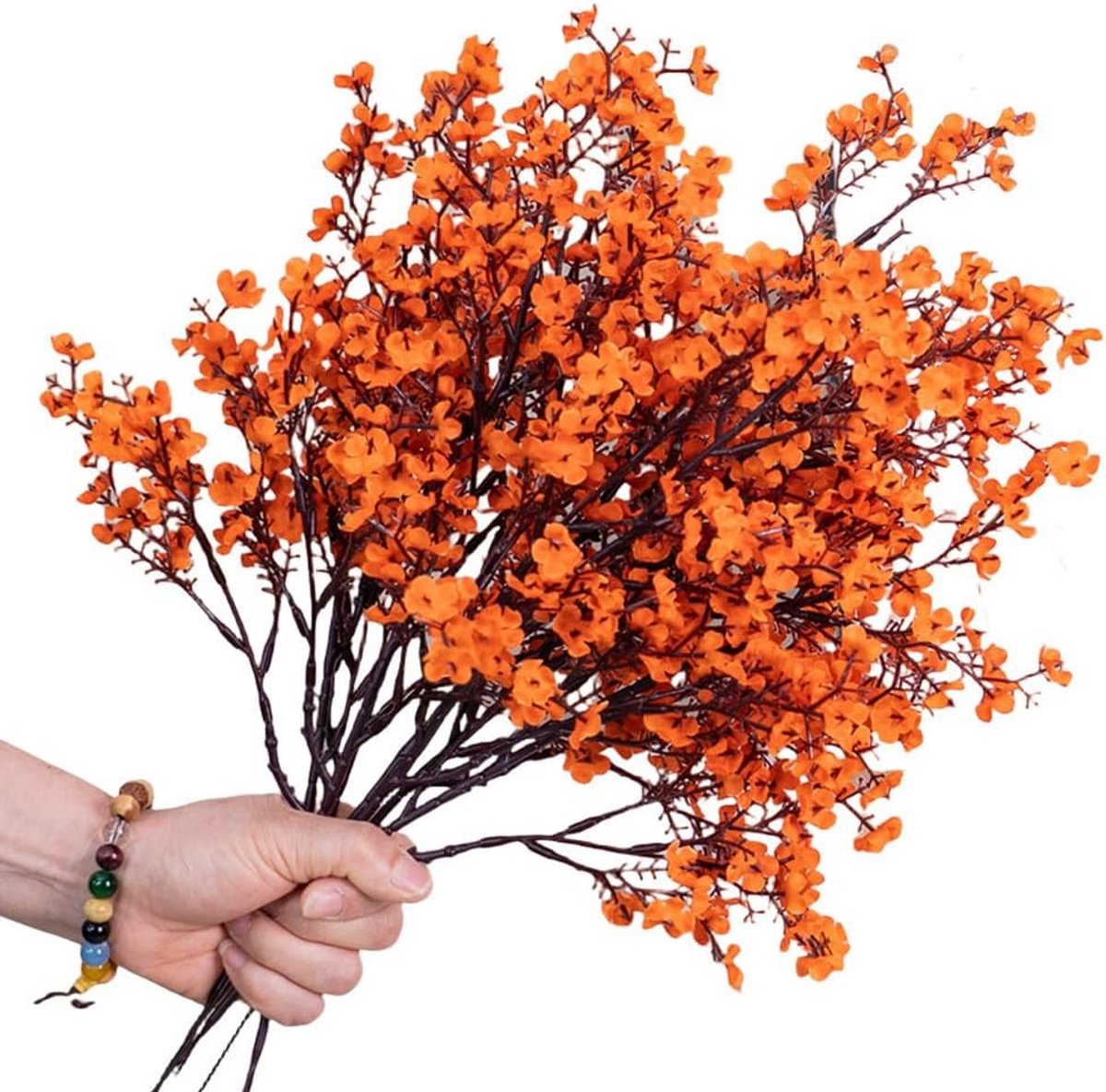 8 Stuks Kunstbloemen Gypsophila Baby's Adem Zijden Bloemen met Stengel