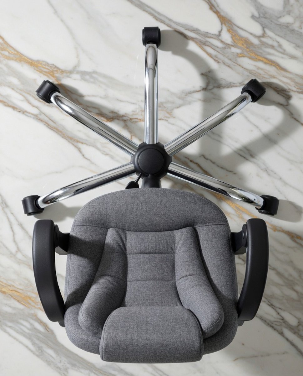 Executive Comfort Plus Directiestoel – Ergonomische Computerstoel met Hoge Rugleuning, Gevoerde Armleuningen, In Hoogte Verstelbaar, Kantelfunctie & Draaibaar – Luxe Ligstoel voor Thuiswerk en Kant...