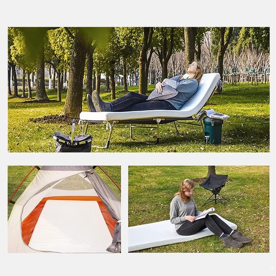 Ergonomisch Slaapmatras 120x200x10 cm - Keerbaar - Hoge Dichtheid Schuim - Extra Bed of Camping van Merkloos — afbeelding 4