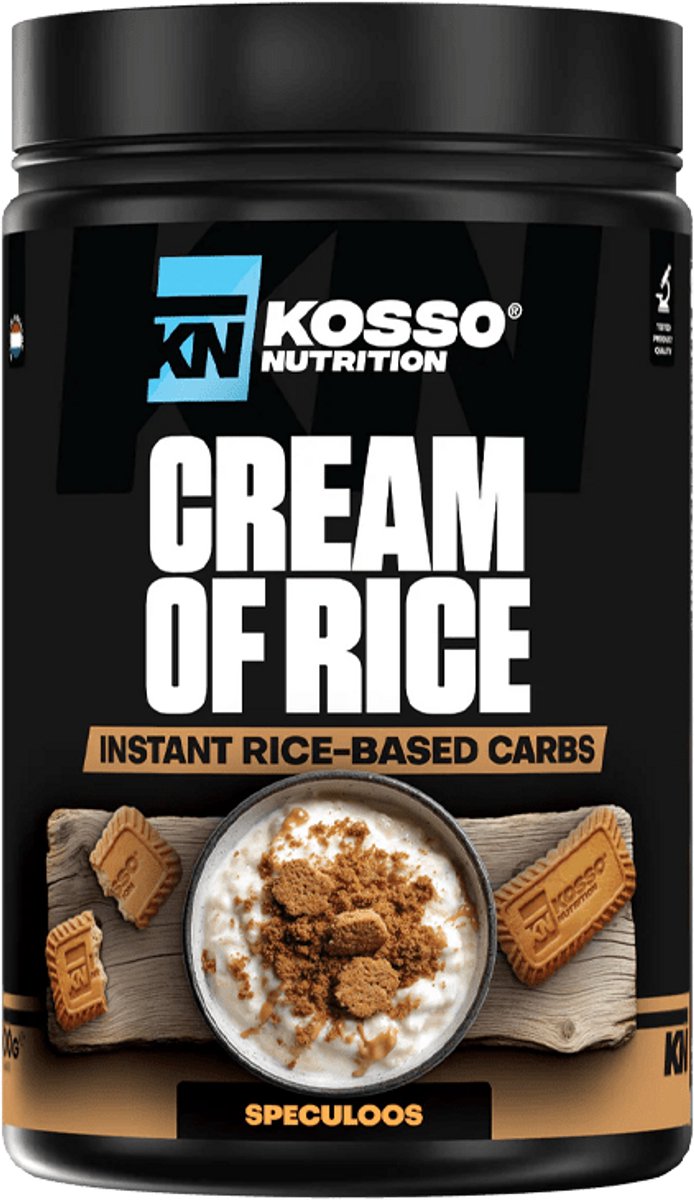 Kosso Nutrition – Cream of Rice – Caramel - Instant Carbs – Ideaal voor Sporters – 1000g