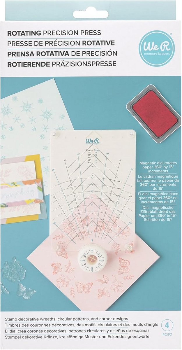 Precisie Pers - Roterende Tool - Nauwkeurig Knutselen - Magnetische Wijzerplaat - 28 x 15 cm - Wit
