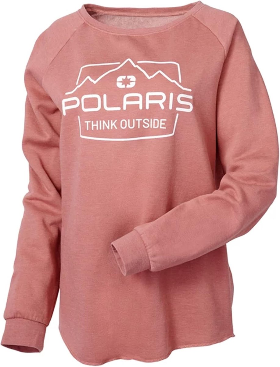 Dames Sweatshirt - Comfortabele Trui - Casual Gebruik - Zachte Materiaalmix - Maat M - Stoffig Roos