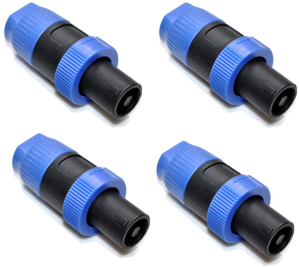 4-Pins Neutrik-compatibele Luidspreker Kabelconnector Mannelijk Blauw