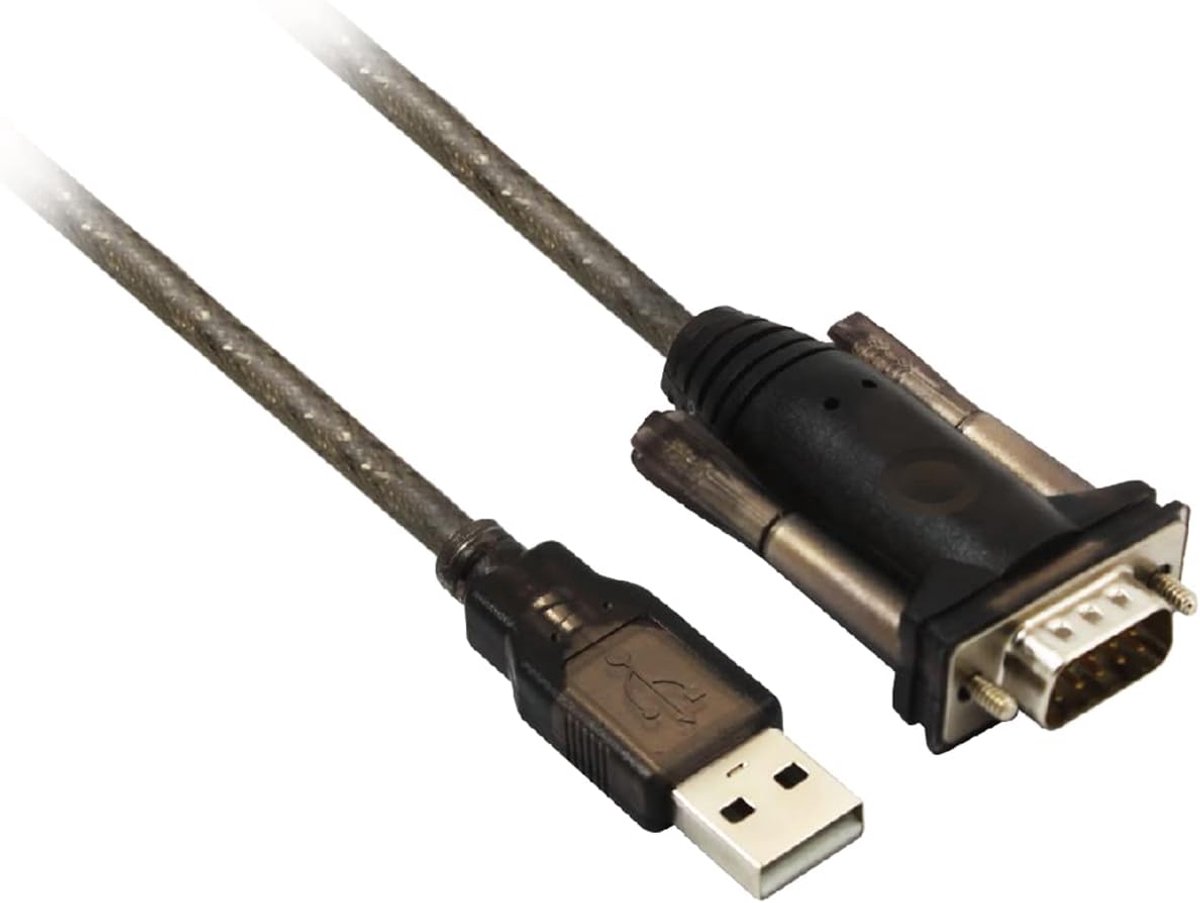 USB Seriële Adapter - Converter Kabel - Apparaten Koppelen - 1.5 Meter Lengte - 9 Pins - Zwart