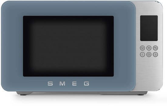 SMEG MOC01SBMEU - Magnetron met grill - Soft-close - 1900W - Inverter technologie - 29L - Storm Blue