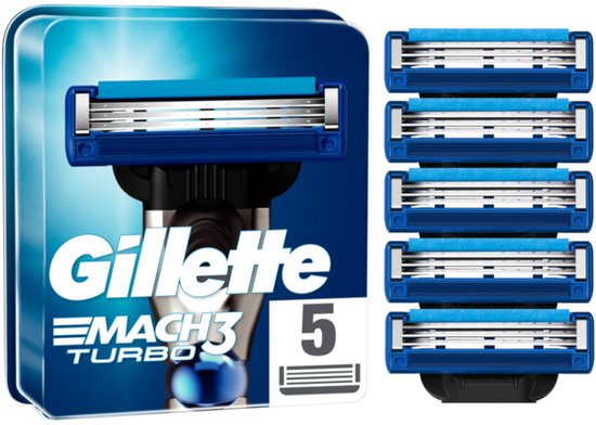 Gillette Scheermesjes Mach3 Turbo - 5 stuks