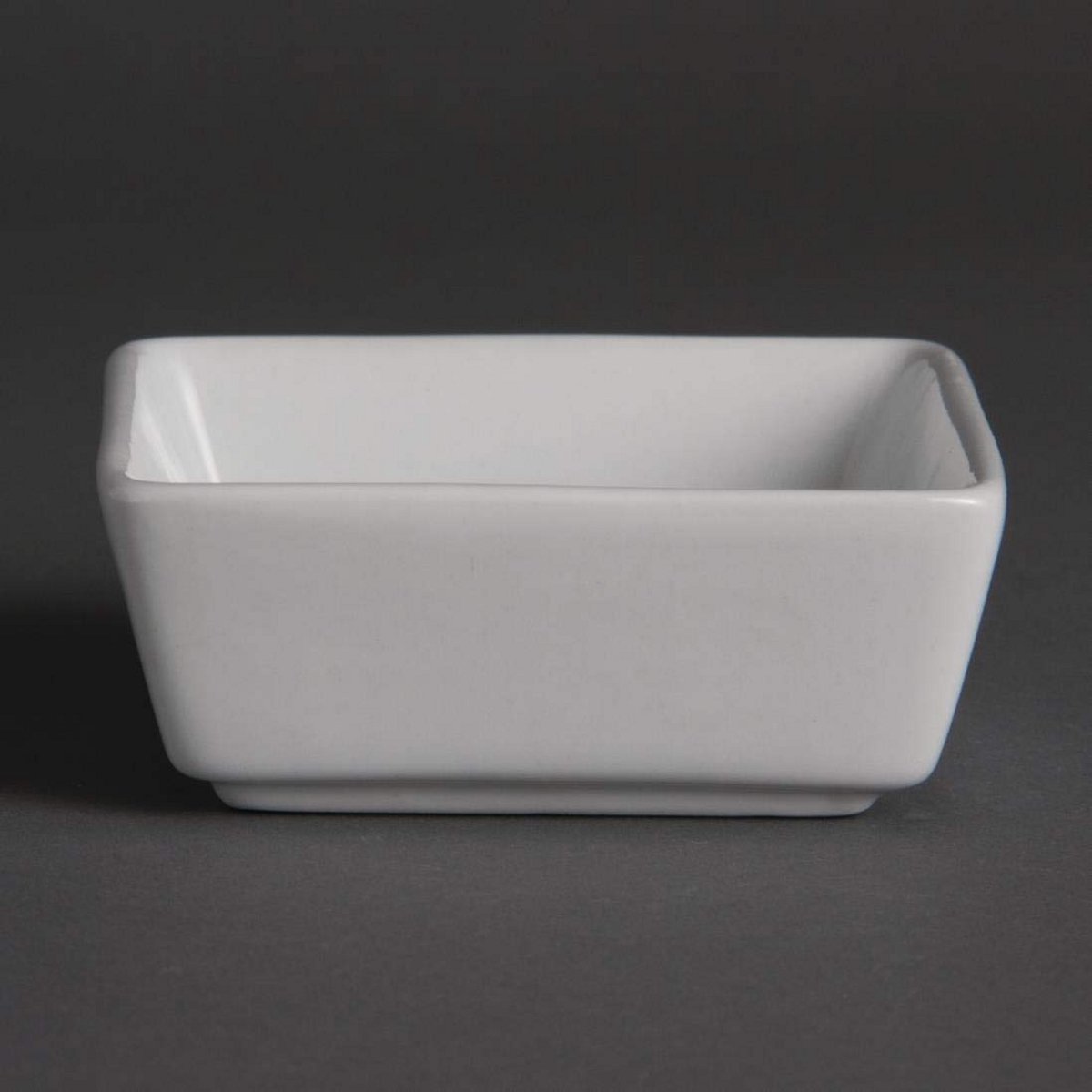 Set van 12 Mini Vierkante Schoteltjes - 80x80x35mm - Ideaal voor Hapjes en Amuse-bouches