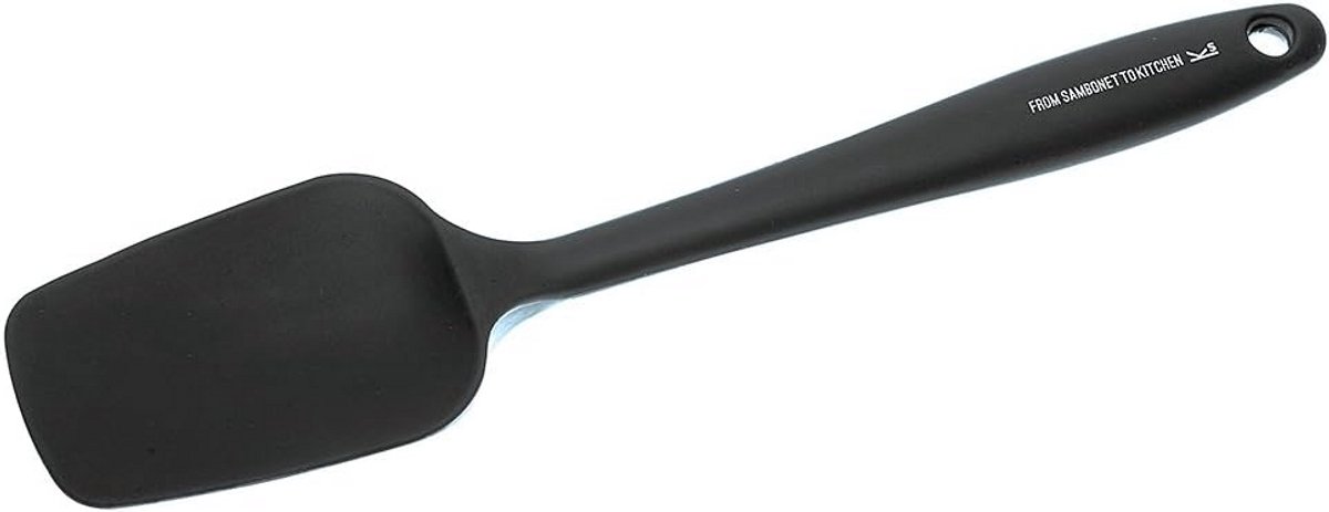 Hittebestendige siliconen spatel grijs 20 cm