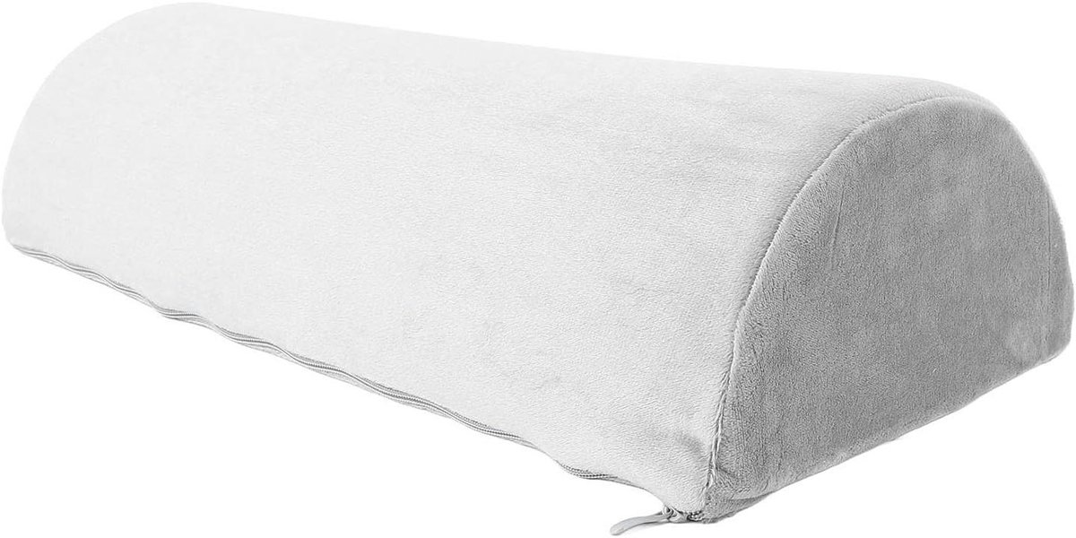 Half Moon kussen voor optimale ondersteuning van taille, nek en benen | Ergonomisch geheugenschuim | Multifunctioneel semi-cilinderkussen