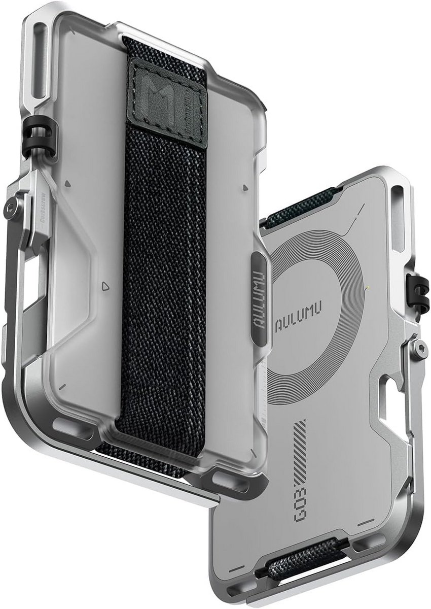 Transparante Magnetische Kaarthouder met Telefoonstandaard en Flesopener | MagSafe Compatibel