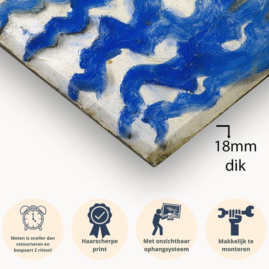Twee profielgezichten - Kunstobject - Canvas schilderij - 45x30 cm