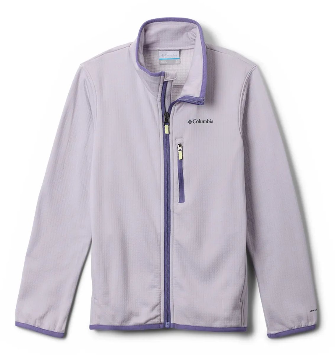 Columbia Essential Hike™ Grid Fleece Met Volledige Rits 12-13 Years Jongens Lavender Pearl