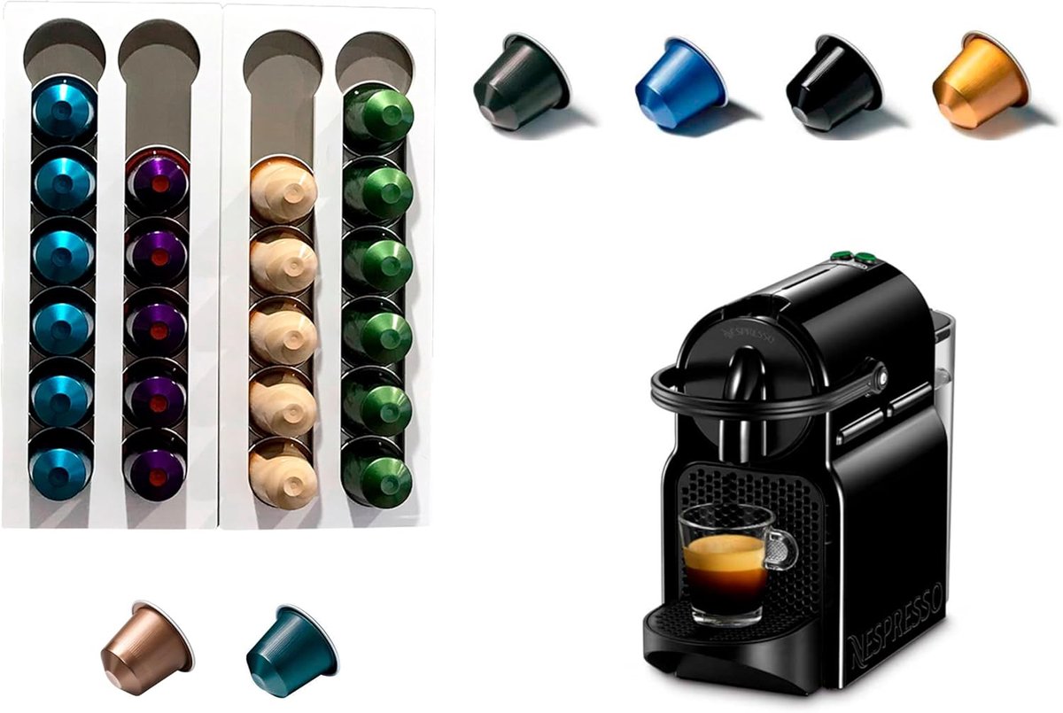 Famanu – Capsulehouder – Wit – Opbergstandaard voor koffiecapsules – Geschikt voor keuken of koffiestation