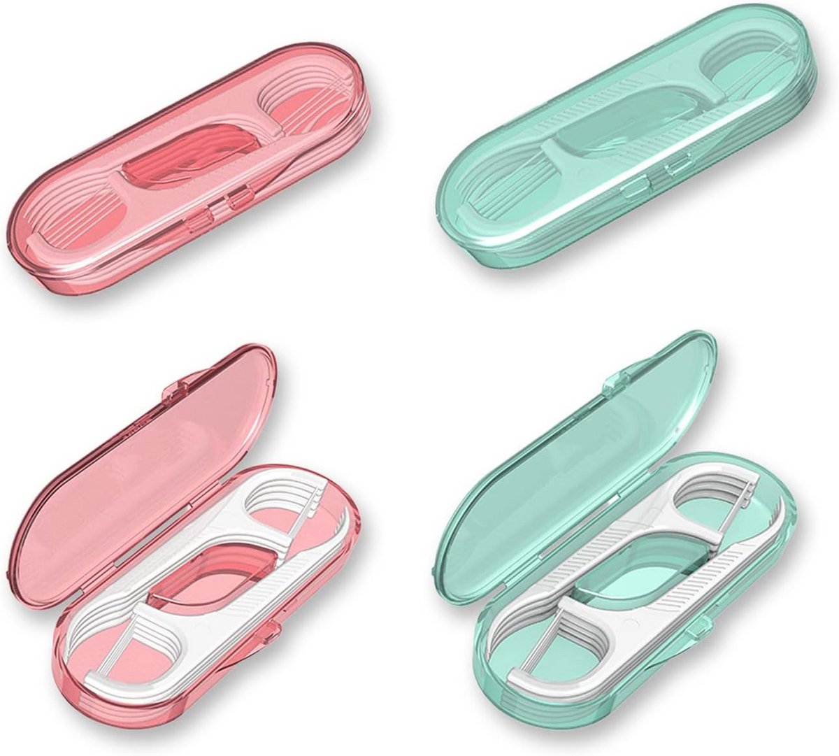 Tandzijde Plectrums met Tandenstokers - Reisfloss Set voor Onderweg
