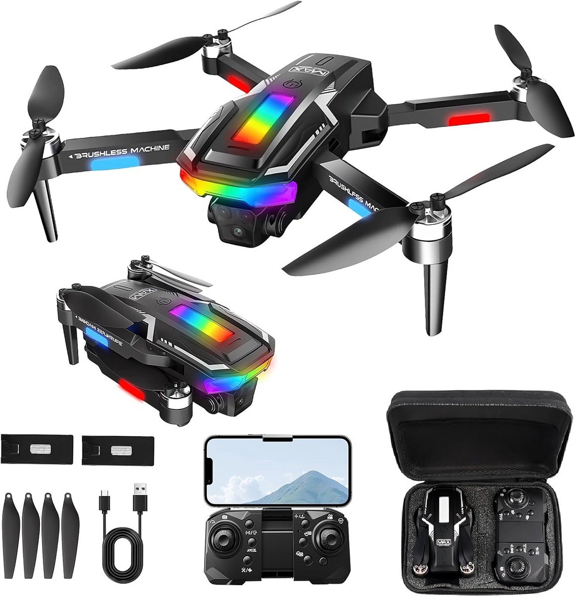 Opvouwbare Drone met 1080p HD Camera voor Beginners en Kinderen