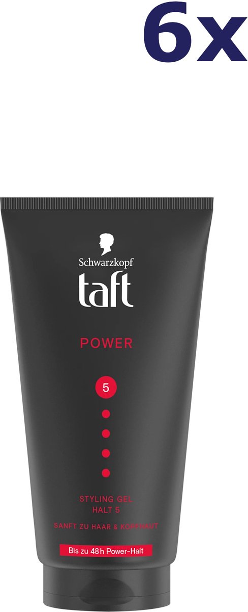 6x Taft haargel POWER 150ml