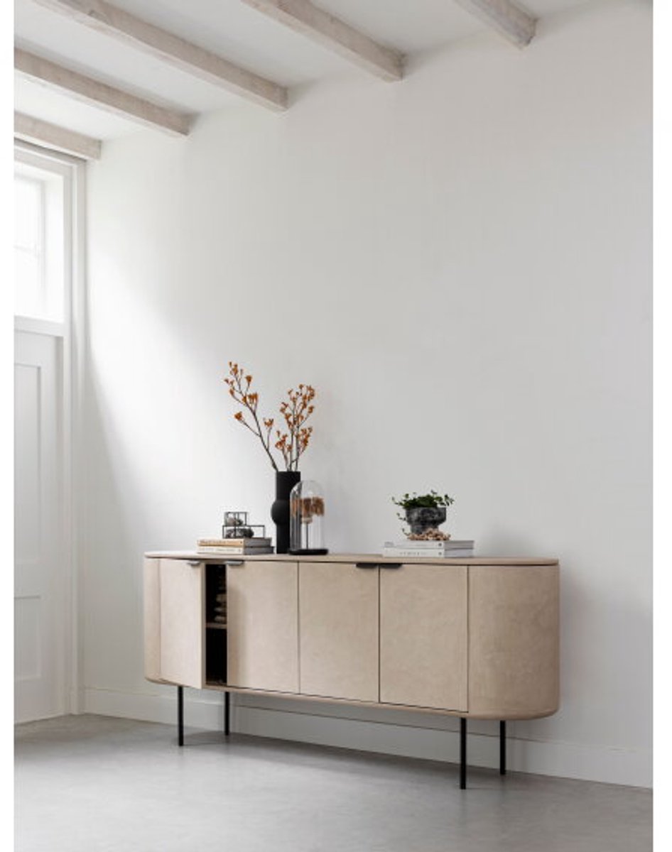 DTP Home Scala dressoir Loft 4-deurs 200x45x85 cm – Mortex – sand