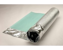 Akoestische en isolerende vloeronderlaag 3mm voor laminaat en PVC, met vochtwerende folie