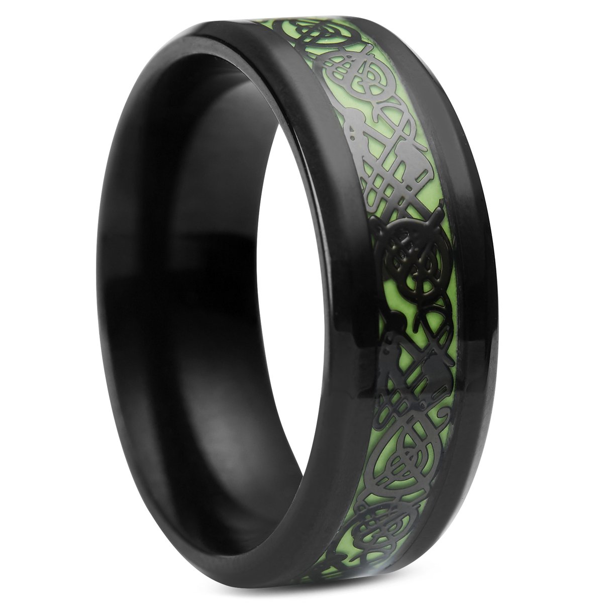 Keltische 'Glow-in-the-Dark'-Drakenring
