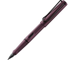 LAMY Safari Scarlet Vulpen | Ergonomische grip | Gepoetste stalen penpunt M | Robuuste ASA-kunststof behuizing | Inclusief blauwe LAMY T 10 inktpatroon | Rechtshandig