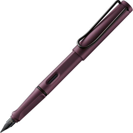 LAMY Safari Scarlet Vulpen | Ergonomische grip | Gepoetste stalen penpunt M | Robuuste ASA-kunststof behuizing | Inclusief blauwe LAMY T 10 inktpatroon | Rechtshandig