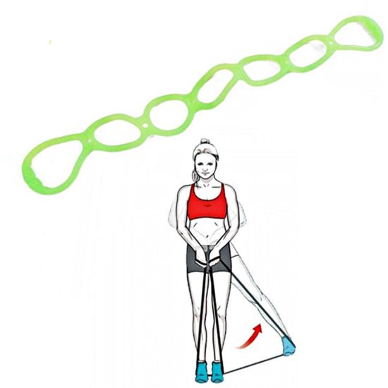 Muscle Power Multi Elastiek - Groen van Merkloos — afbeelding 2