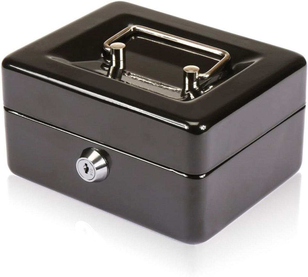 Octav8® Geldkistje - Kassa lade - Geldkluis - Zwart - 15 cm ruimte voor Documenten