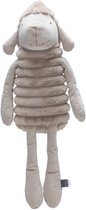 Designed by Lotte Reza Hondenknuffel Schaap - Hondenspeeltjes - XL-knuffel Dikke ribstof - Beige - 64x26x17 cm