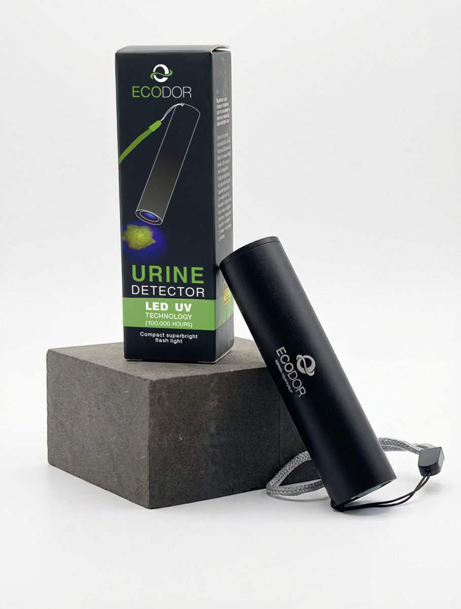 Ecodor EcoLight Oplaadbare urine detector – UV Zaklamp voor urinevlekken – Blacklight – Voor mens & dier urine
