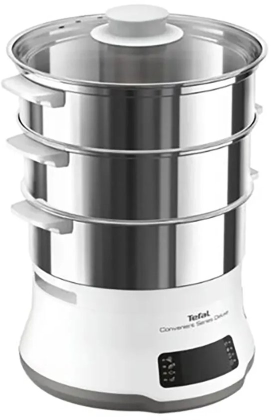 Tefal Convenient Series Deluxe VC502D - Stoomkoker - 3 Schalen - Timer - 1800W