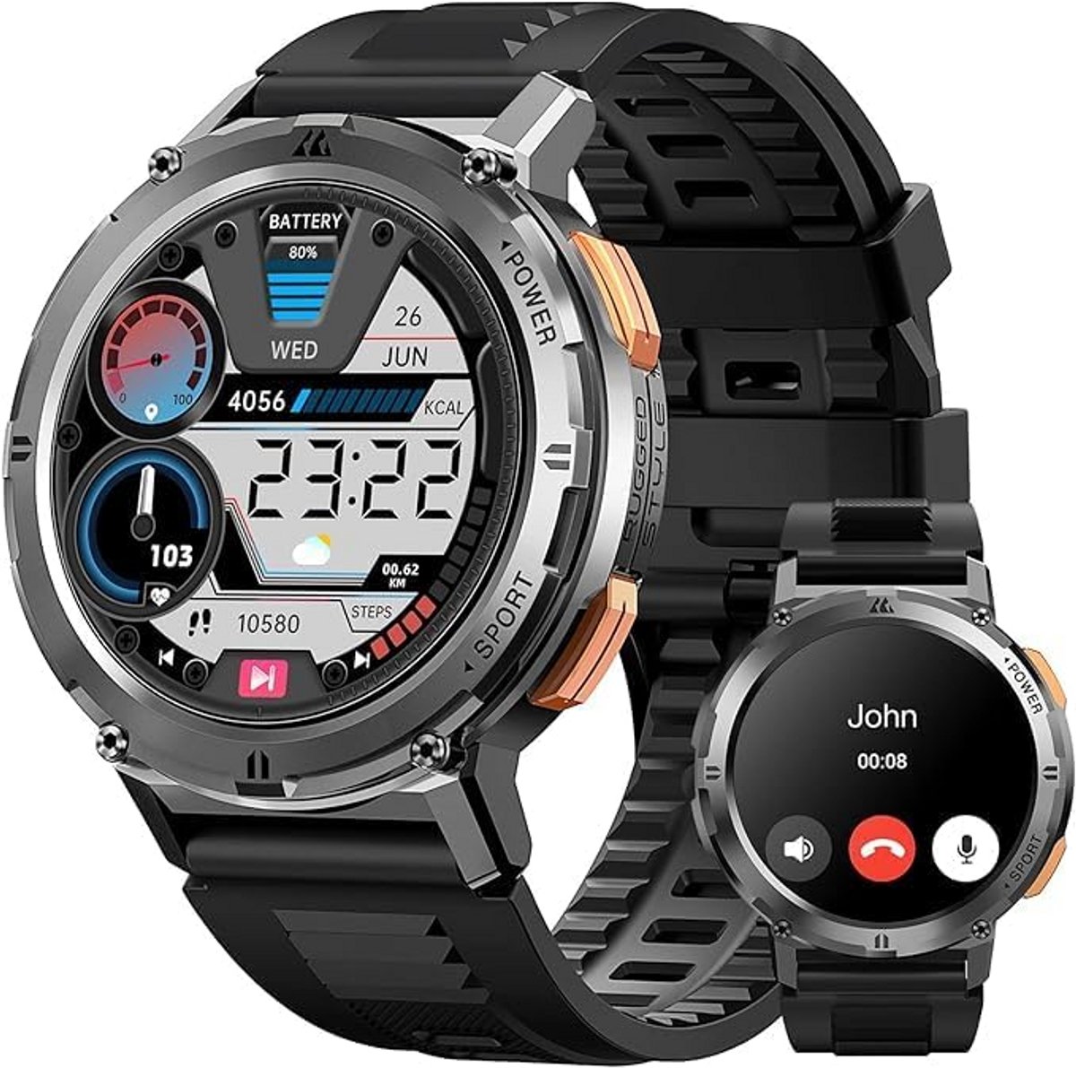 Smartwatch met Bluetooth Functionaliteit voor Mannen
