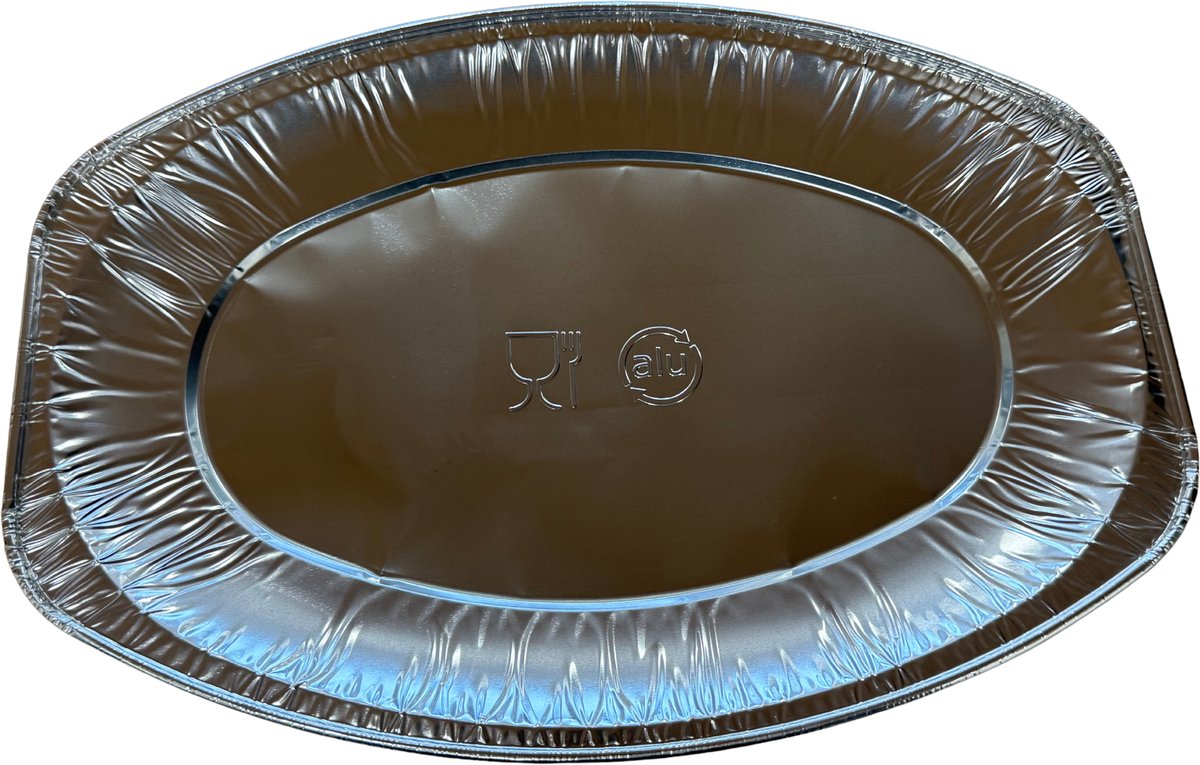 Aluminium Schaal Ovaal – 33 cm – 10 Stuks – Ovenbestendig – Grill, BBQ & Catering