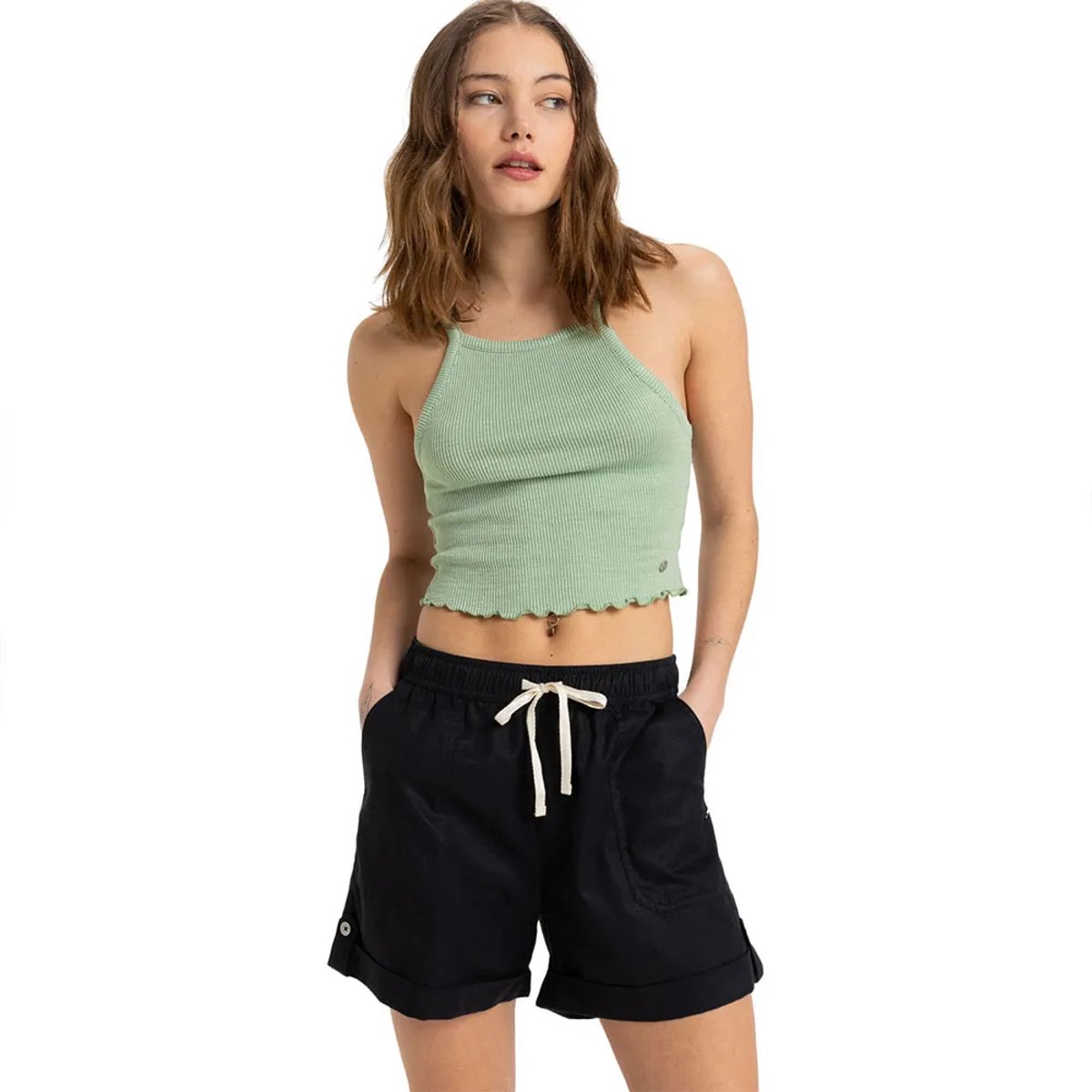 Roxy Sweetest Day Korte Sportbroek Vrouw Antraciet